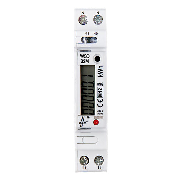 NZR Wechselstromzähler 1x230 V, 5(32)A WSD 32 plus EcoCount